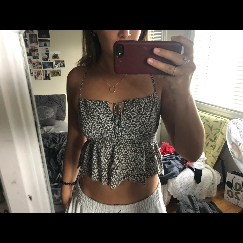 Reworked floral tank